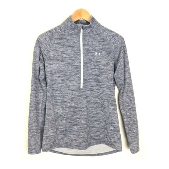 Under Armour Tech Half Zip Pullover Long Sleeve Armour Graphic Women's M Gray - Picture 1 of 10